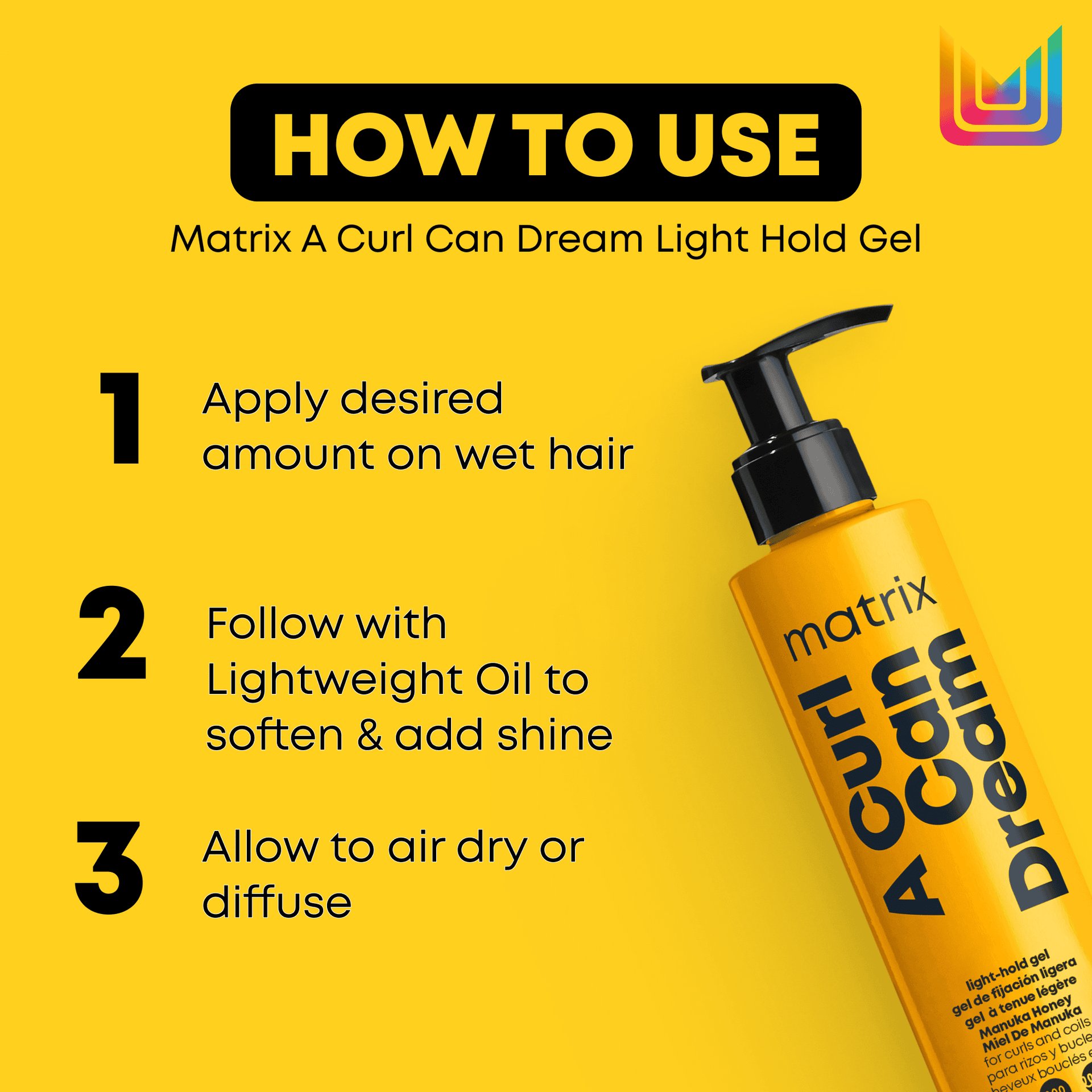 A Curl Can Dream Curl Preserving Light Hold Gel - Matrix CA